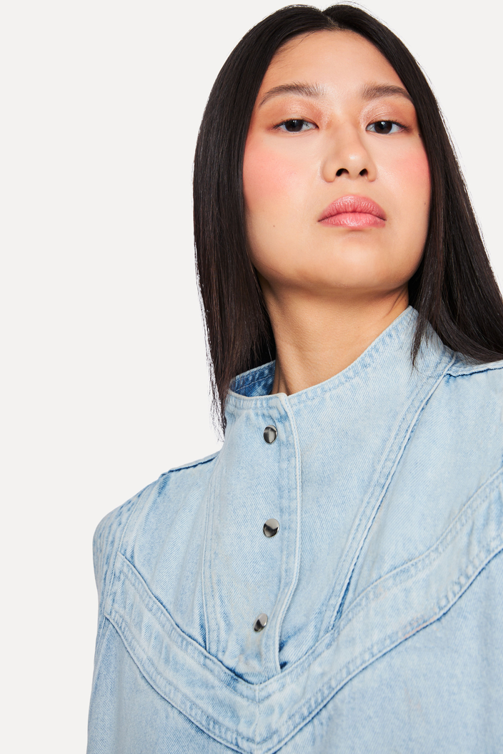 MAXI AZUL REVERSA COLETE JEANS