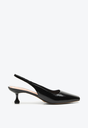 Slingback Preto Vicenza Anegoda
