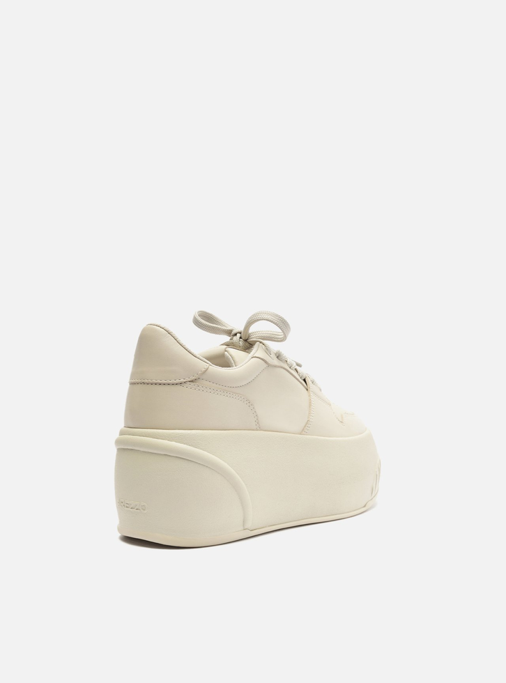 Tênis Flatform Nude Arezzo Couro Bold