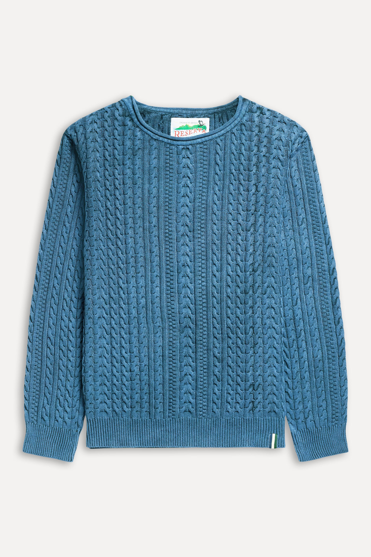 TRICOT AZUL RESERVA INDIGO TRANÇA | ZZ MALL