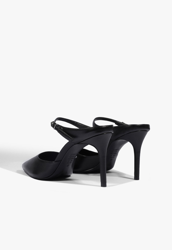 Mule Laura Couro Preto