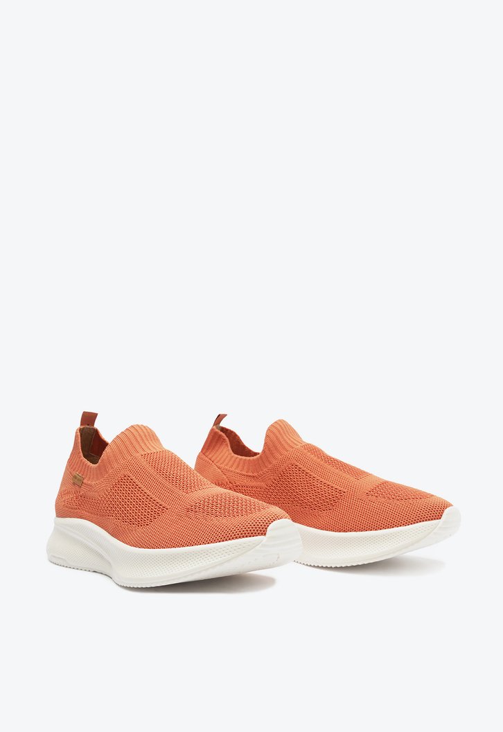 Tênis Slip On Laranja Anacapri Chunky Knit