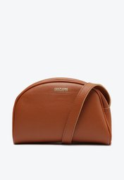 Bolsa Tiracolo Marrom Anacapri Arredondada Grande