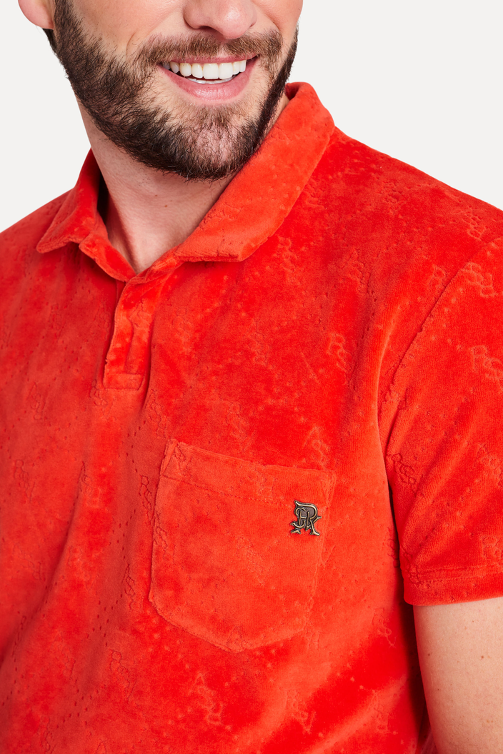 POLO VERMELHA RESERVA MC ATOALHADA JACQUARD | ZZ MALL