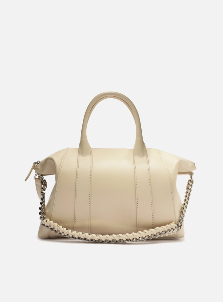 Bolsa Shopping Off-white Arezzo Couro Grande Corrente