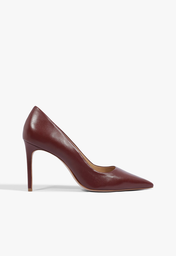 Sapato Scarpin Salto Alto Nobuck Vinho