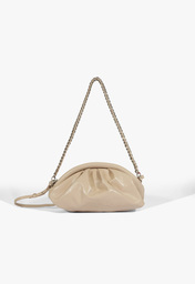 Bolsa Pouch Bege Schutz Buzz Couro