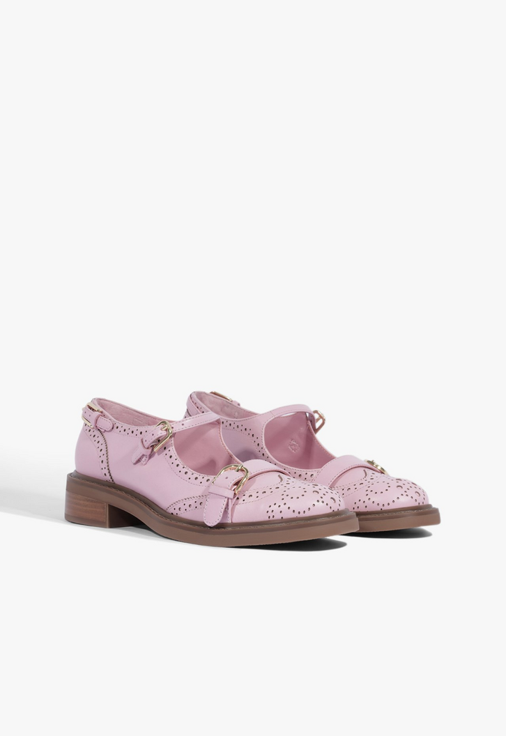 Oxford Dafne Couro Rosa