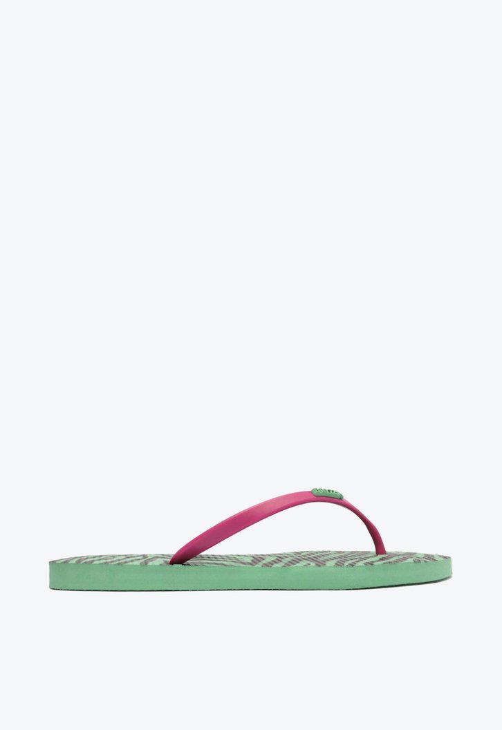 Chinelo De Dedo Verde Brizza Estampa