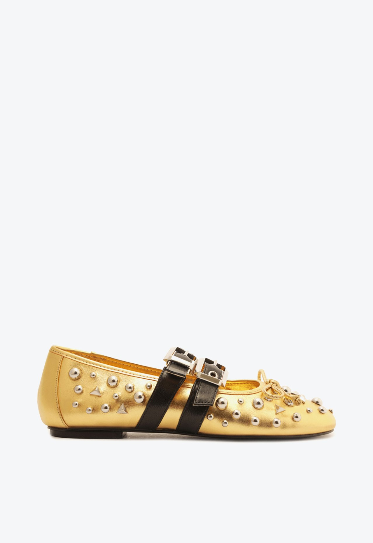 Sapatilha Dourada Schutz Couro | ZZ MALL