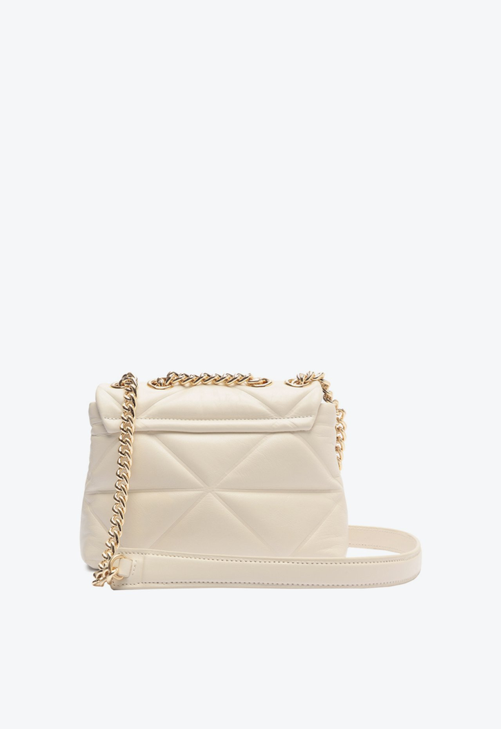 Bolsa Tiracolo Branca Schutz Média Poppy Couro | ZZ MALL