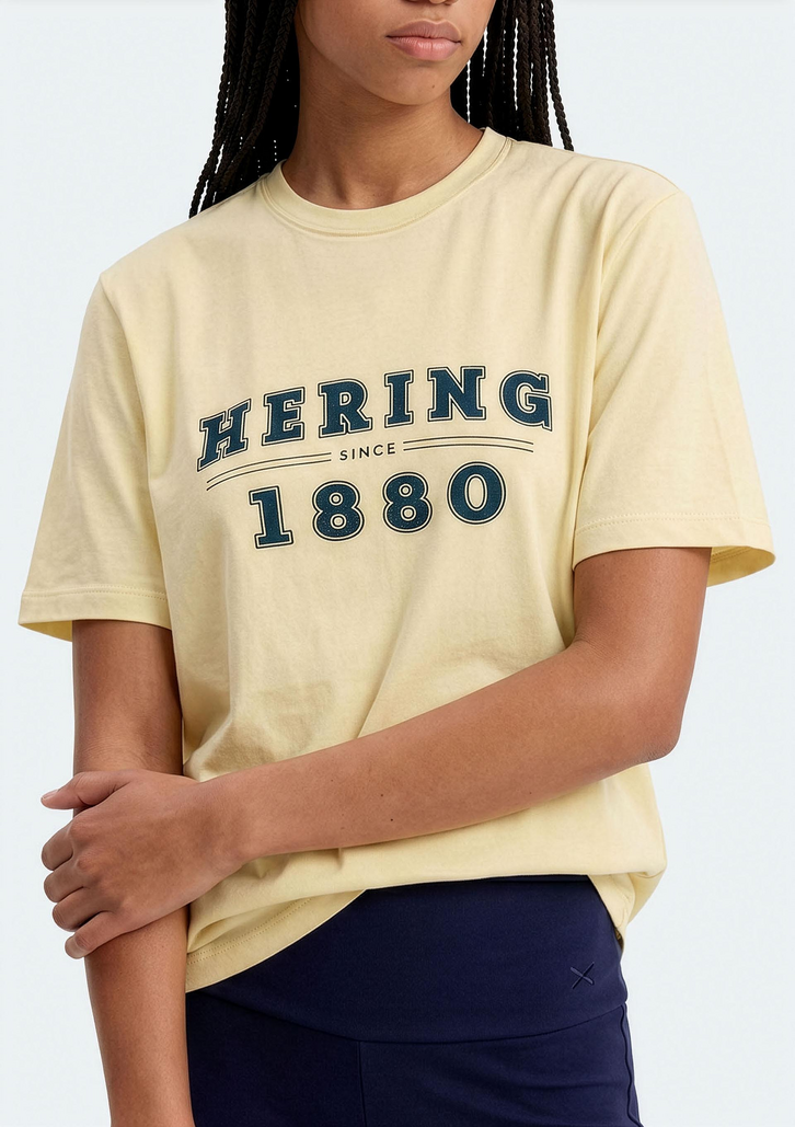 Camiseta Amarela Hering Teen Manga Curta Com Estampa