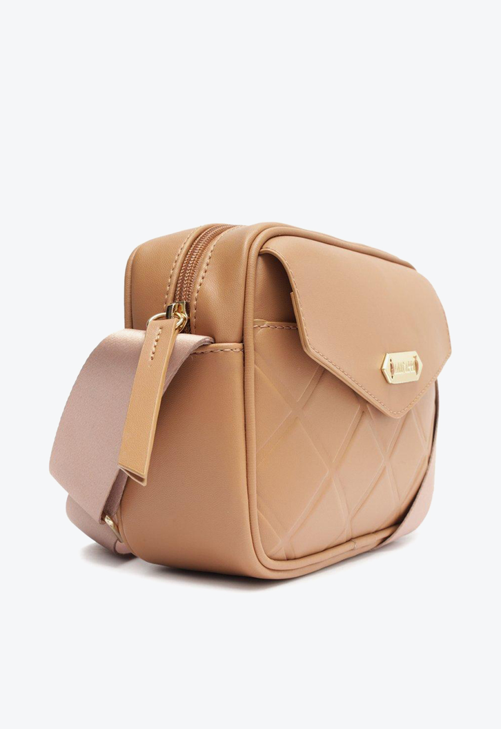 Bolsa Tiracolo Nude Anacapri Matelassê Média