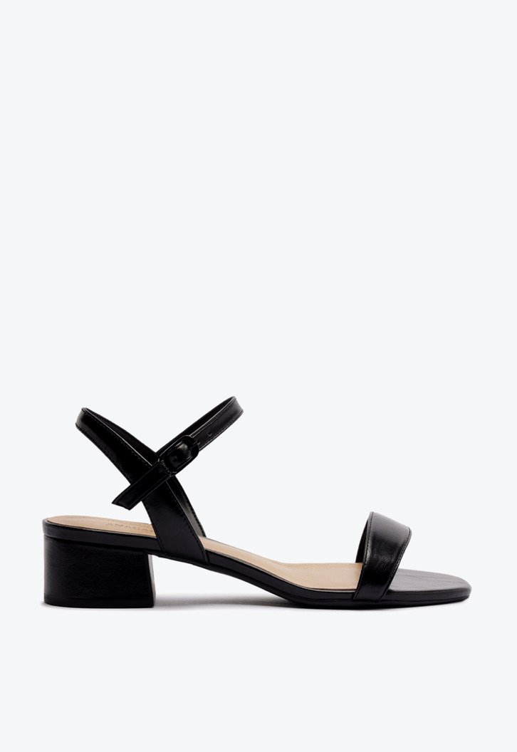 Sandália Salto Bloco Anya Preta