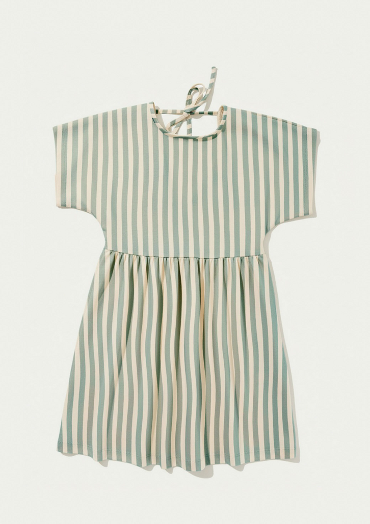 Vestido Hering Infantil Curto Verde Estampado