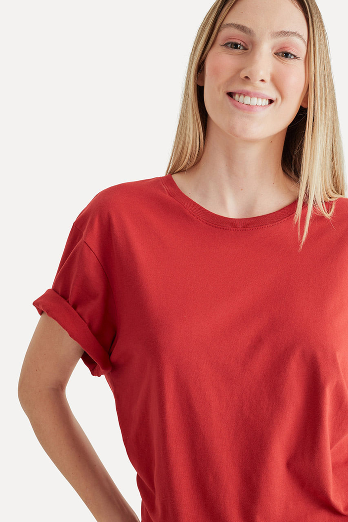 CAMISETA VERMELHA RESERVA SIMPLES MASCULINA
