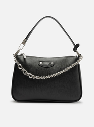 Bolsa Tiracolo Preta Arezzo Pequena Corrente Tag