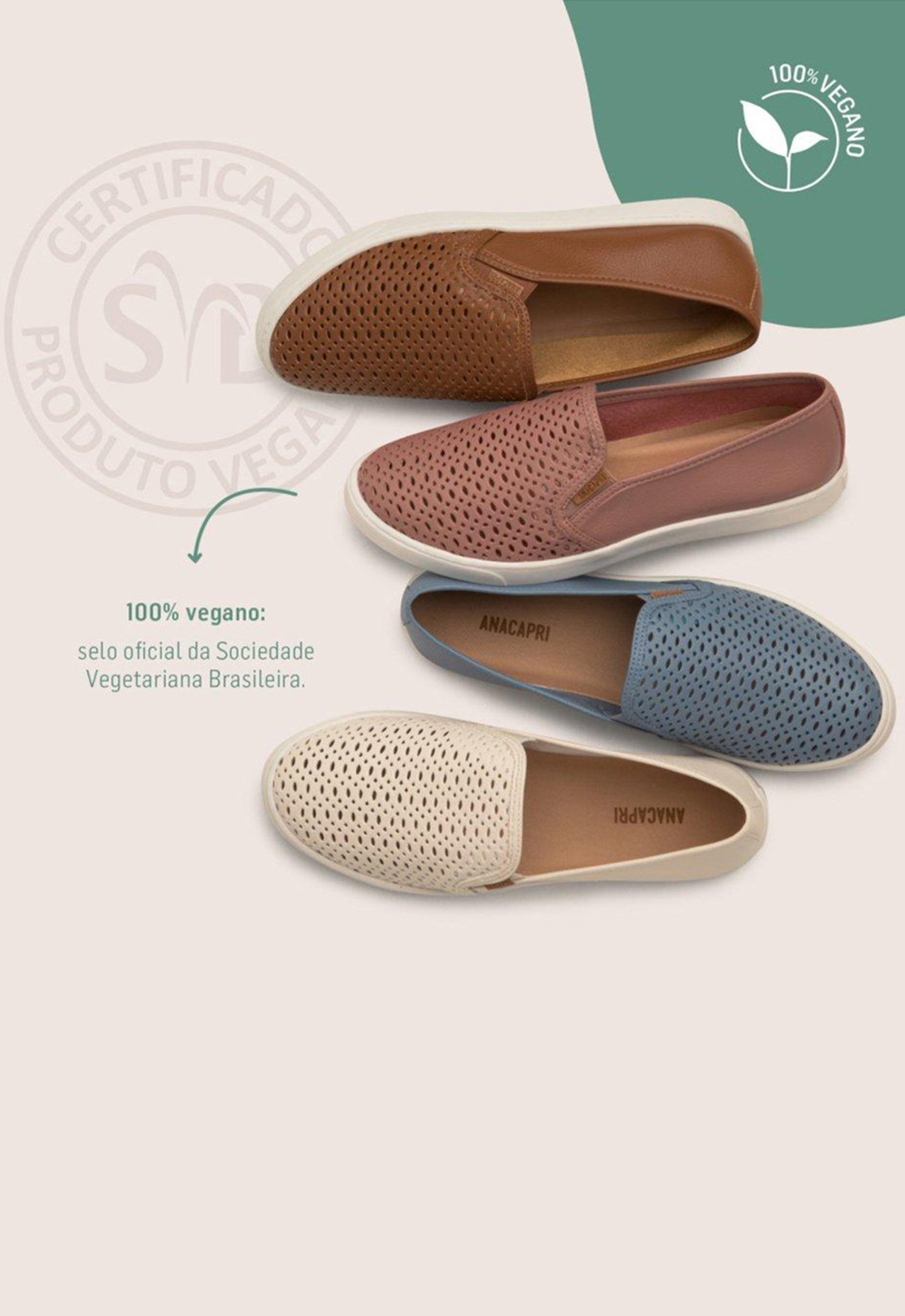 Slip on top anacapri caramelo