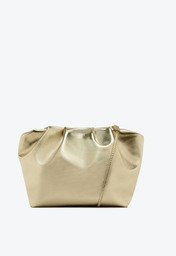 Bolsa Tiracolo Dourada Anacapri Média Trendy Fluffy