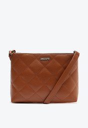 Bolsa Tiracolo Marrom Anacapri Média Matelassê Triangular