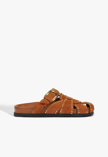Clog Suede Marrom