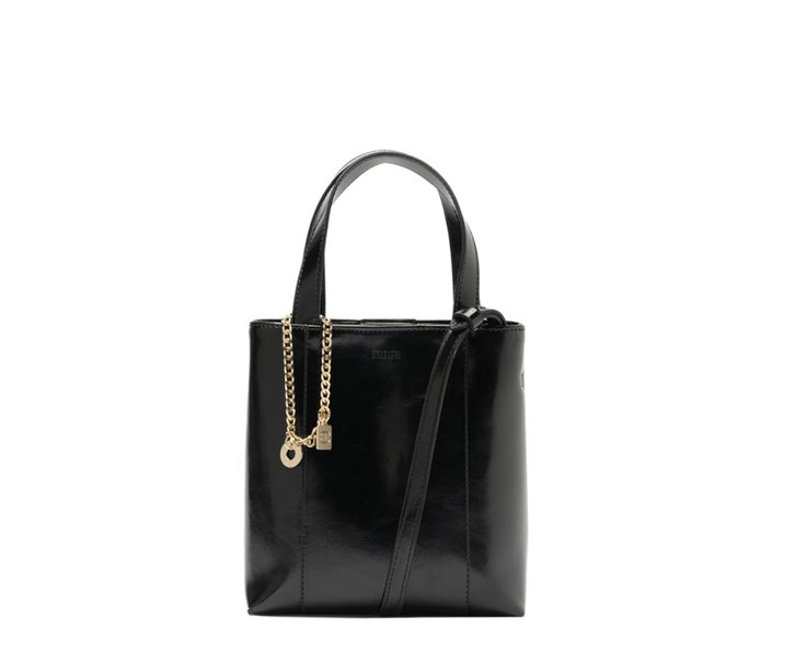 Bolsa Tote Média Madri Chaveiro Preta