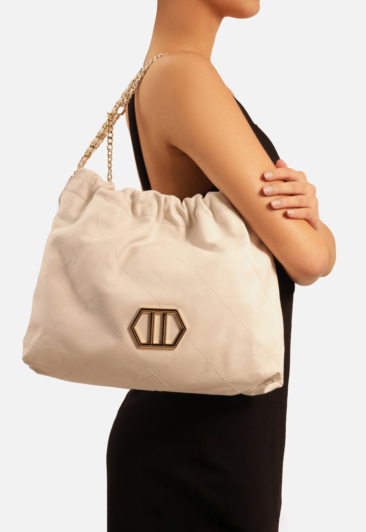 Bolsa Hobo Branca Arezzo Couro Ester Grande