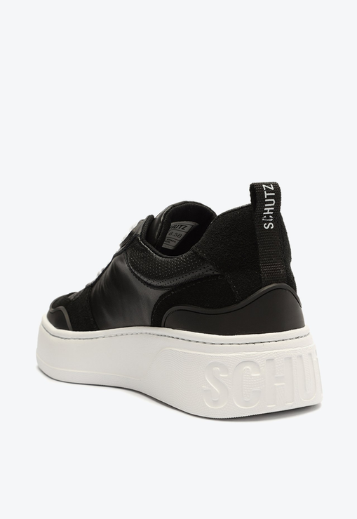 Tênis Flatform Preto Schutz Couro