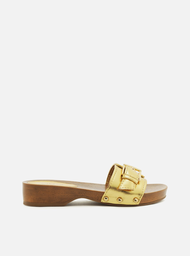 Sandália Flatform Dourada Arezzo