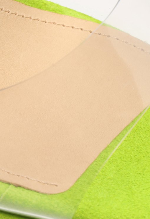 SANDÁLIA MULE VERDE SCHUTZ VINIL
