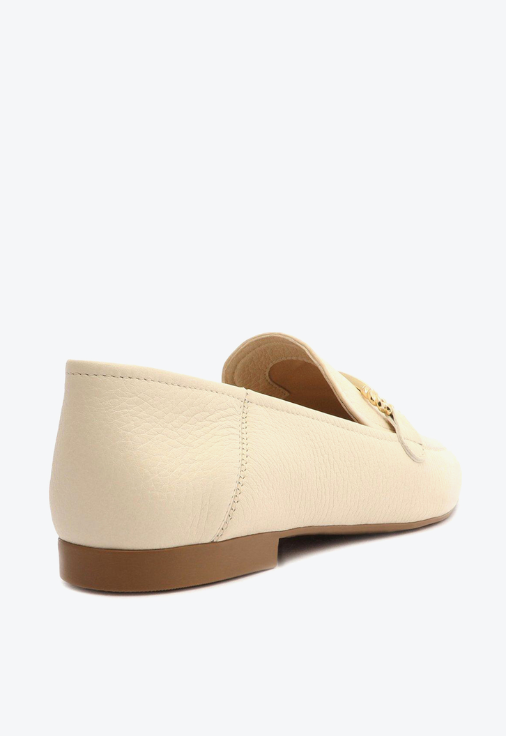Mocassim Off-White Arezzo Couro Bridão