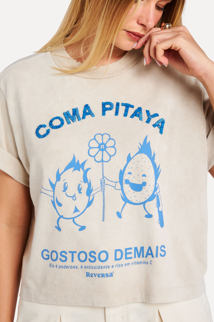 CAMISETA OFF-WHITE SILK PITAYA