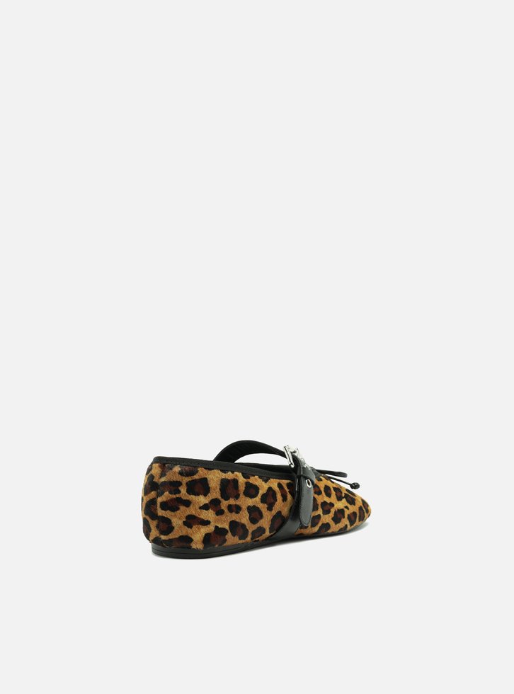 Sapatilha Boneca Animal Print Laço