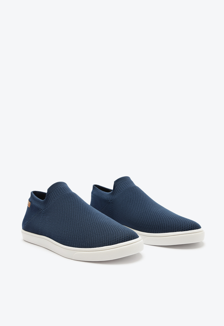 Tênis Slip On Azul Anacapri Knit Mono