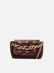 Bolsa Tiracolo Vermelha Couro Matelassê Média
