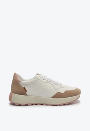 Tênis Branco E Nude Anacapri Sporty Recorte