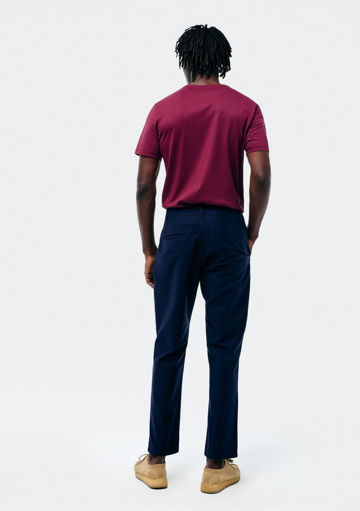 Calça Masculina  Azul Hering Reta Chino Em Sarja