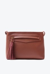 Bolsa Tiracolo Marrom Arezzo Barbicacho Pequena