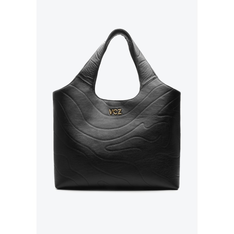 Bolsa Shopping Preta Vicenza Pietra Grande