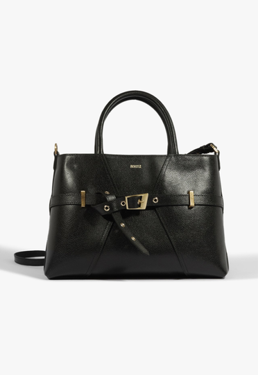 Bolsa Tote Janet Couro Preta