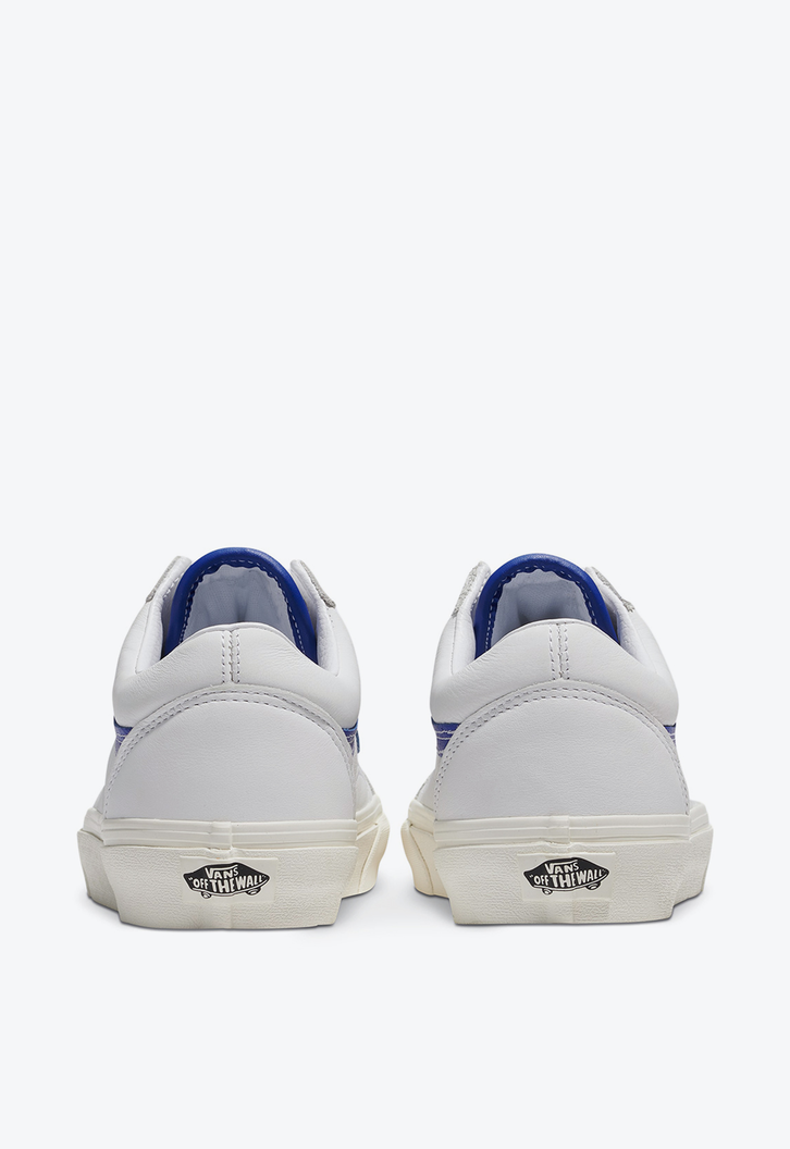 Tênis Old Skool Leather White Blue