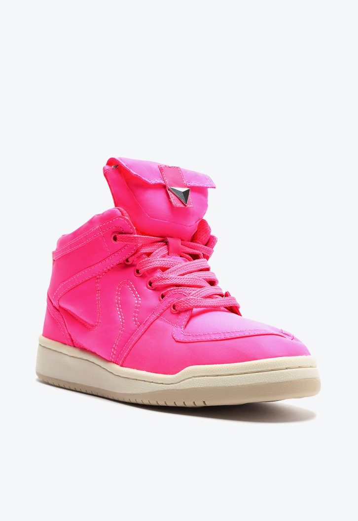 Tenis Cano Alto Chicago Rosa