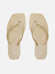 Chinelo de Dedo Dourado Square Brizza
