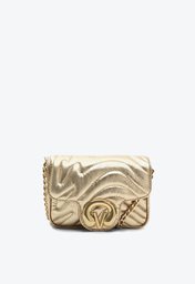 Bolsa Tiracolo Dourada Vicenza Lily Pequena