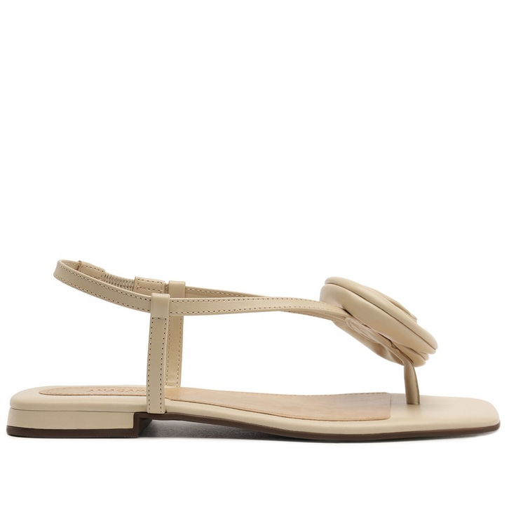 Sandália Slim Flor Branca