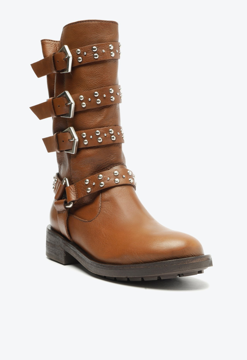 Bota Gene Couro Marrom