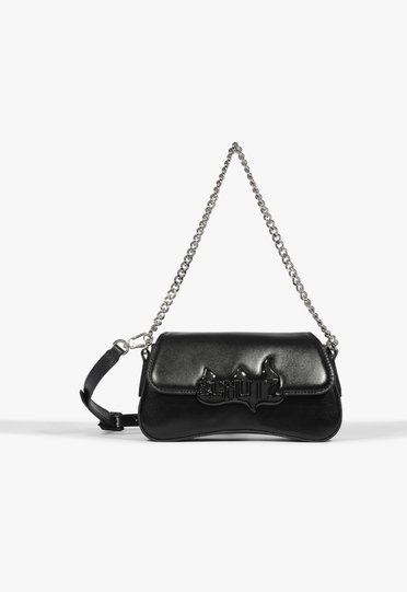 Bolsa Preta Schutz Shoulder Couro | ZZ MALL