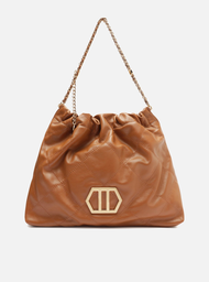 Bolsa Hobo Marrom Arezzo Couro Esther Grande