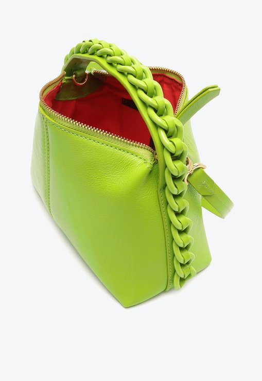Bolsa Mini Hobo Randall Couro Verde
