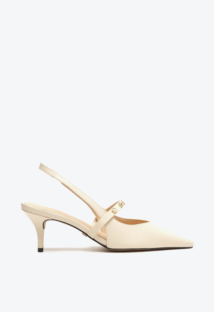 Scarpin off 2025 white arezzo